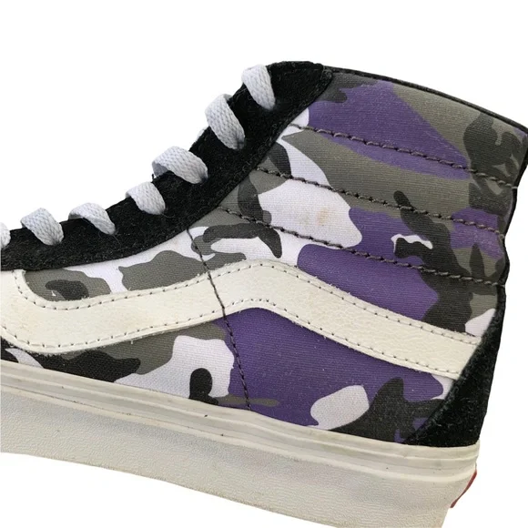 Vans SK8-HI REISSUE POP CAMO Purple High Top Sneaker 8 Women’s - Picture 8 of 16